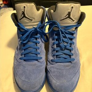 Jordan Men's Blue and Gray Sneakers